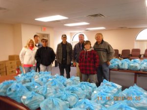 Volunteers bag items for Worcester County Gold MD donations